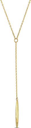 Mimi & Max Lariat Necklace with Chain in 14k Yellow Gold - 16+2 in