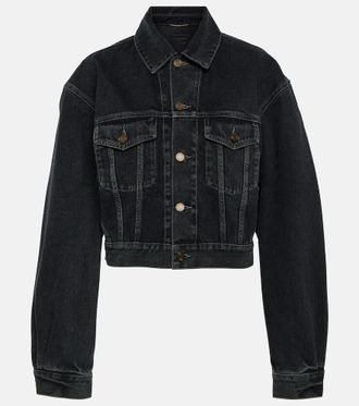 Saint Laurent 80s cropped denim jacket