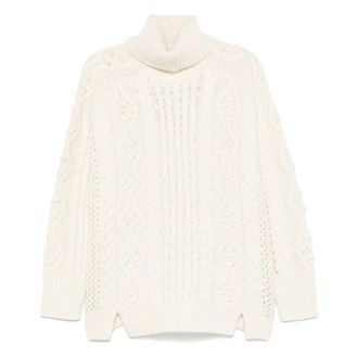 Loulou Studio Truien & Vesten, Dames, Beige, M, Turtleneck Trui