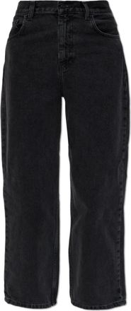 Carhartt Work in Progress Jeans, Dames, Zwart, M, Katoen, Smith Jeans