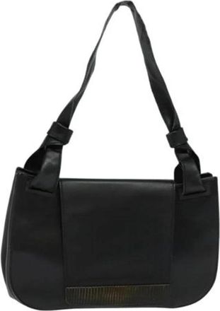 Gucci Pre-owned Leather gucci-bags - Dames - Vintage Schoudertas - Zwart - ONE Size - Leer - Vintage