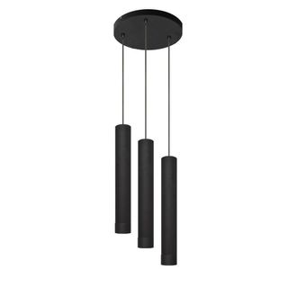 Netlighting Tuba Cluster Pendant Ceiling Light Black 30cm
