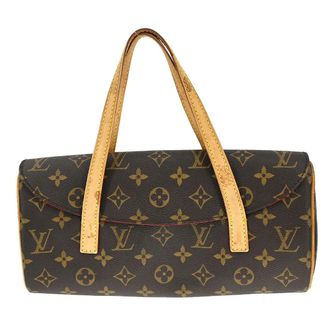 Louis Vuitton Sonatine Handbag Monogram Canvas Brown Canvas Handbag (Pre-Owned)