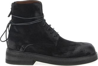 Mars&egrave;ll Parrucca Enkelboot - Heren - Veterlaarzen - Zwart - 44 EU - Leer - Schoenen