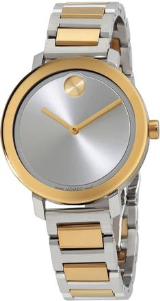 Movado Bold Evolution Quartz Silver Dial Ladies Watch 3600825