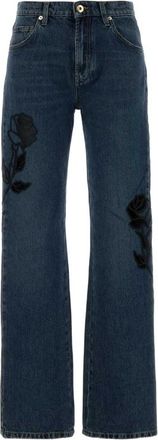 Blumarine Rose-patch Trousers