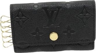 Louis Vuitton Pre-owned Accessories, female, Black, Size: ONE SIZE Pre-owned Leather Key Case M64421