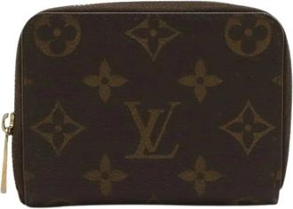 Louis Vuitton Pre-owned Vintage Canvas Portemonnee - unisex - Vintage Accessoires - Bruin - ONE Size - Vintage