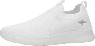 Kangaroos Sneaker KANGAROOS K-NJ RONA, Damen, Gr. 36, wei&szlig;, silber, Textil, Schuhe Sneaker, praktischer Schlupfeinstieg