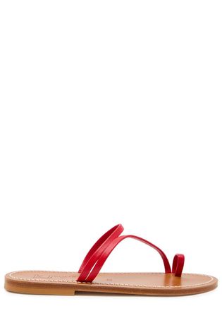 K.Jacques Actium Leather Sandals - Red - 39 (IT39 / UK6)