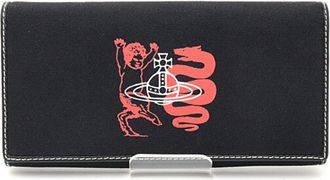 Vivienne Westwood Color Canvas Leather Long Wallet (Bi-Fold) (Pre-Owned)