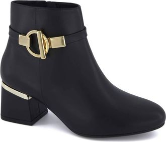 Andrea Womens Fashion Boots With Side Zipper In Black