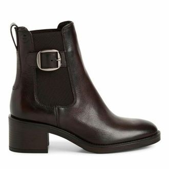 Tamaris Leren enkellaarsjes met hak