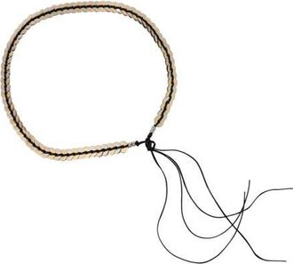 Sandro Jewellery belt with leather tie in Silver at Nordstrom, Size Large