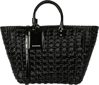 Balenciaga Bistro S Basket Leather Top Handle Bag