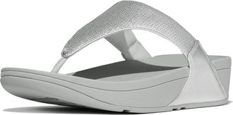 FitFlop Lulu Sequin Flip Flop in Silver at Nordstrom Rack, Size 11
