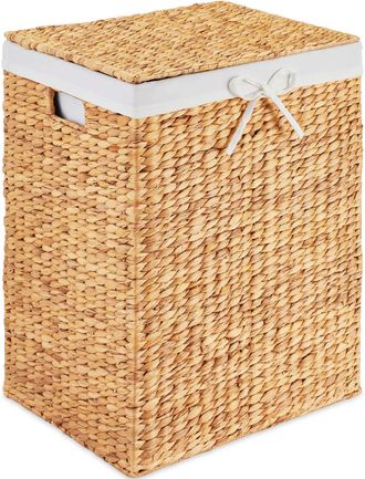 Best Choice Products Laundry Hamper w/ Lid, Handwoven Laundry Basket, w/ Removable Liner & Built-in Handles