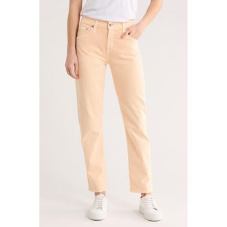 AG - Adriano Goldschmied Ex-Boyfriend Slouchy Ankle Slim Jeans in 5 Years Hi-White Mellow Peach at Nordstrom Rack, Size 31