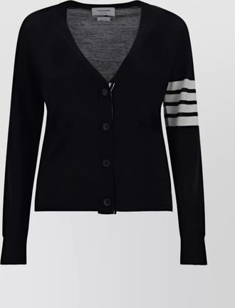 Thom Browne fine-knit wool v-neck cardigan