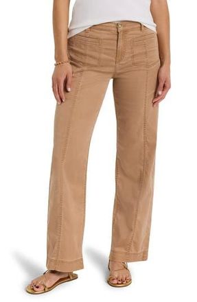 Nic+Zoe Sateen Wide Leg Pants in Burro at Nordstrom Rack, Size 14
