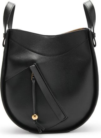 Loewe Hammock Slice Leather Cross-body bag - Black - One Size