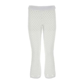 Valentino Garavani Wide Trousers, female, White, Size: S Escape Pant