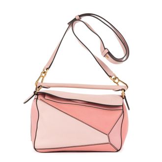 Loewe Pre-owned Womens Puzzle Shoulder Bag - Pink - One Size