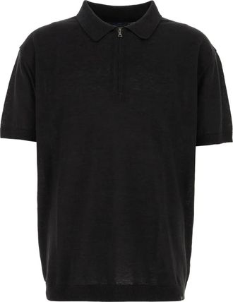 Paul & Shark half-zip polo shirt - Black