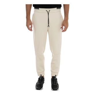 HUGO BOSS Sweatpants, male, Beige, M, Stylish Trouser for Men