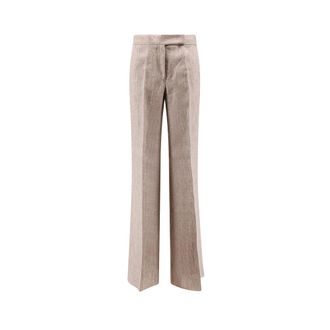 Max Mara Wide Trousers - female - Max Mara - Wide Trousers - Beige - S - Trousers