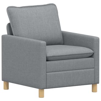 vidaXL Sof&aacute; Gris Claro 76 X 81 X 87,5 Cm Tela Vidaxl