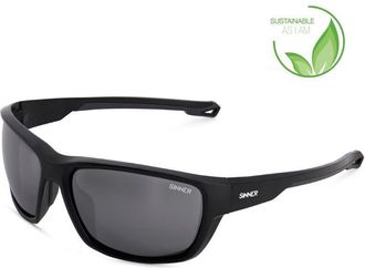 Sinner Nirapi Asian Fit Polarized SISU-931-10-P10 Mens Sunglasses Black Size 63