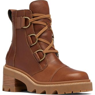 Sorel Joan Now Lace-Up Boot in Velvet Tan/Black at Nordstrom Rack, Size 8.5