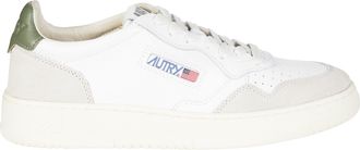 Autry White Medalist Low Leather Suede Sneakers
