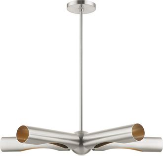 Livex Lighting Novato Nickel 5 Light Chandelier