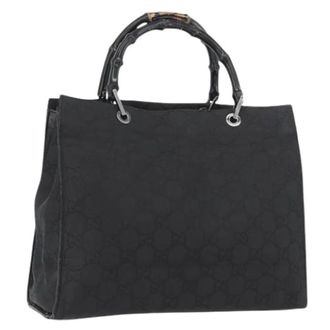 Gucci Pre-owned Vintage Nylon Tote Bag - Dames - Vintage Handtas - Zwart - ONE Size - Nylon - Vintage