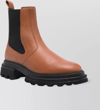 Hogan chunky sole ankle chelsea boots