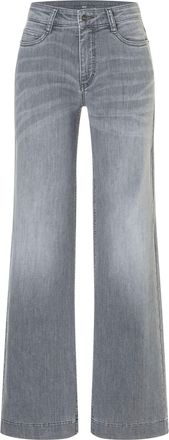 MAC Broeken Weite Jeans MAC WIDE, Damen, Gr. 34, L&auml;nge 34, grau (carbon grau used), Denim/Jeans, Obermaterial: 88% Baumwolle, 9% Polyester, 3% Elasthan, bequem, J