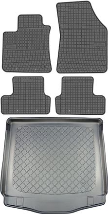 OEM Renault Megane Grandtour Iv E-tech Kombi A Partir De Agosto De 2020 Set - Alfombrillas De Goma Para Coche + Alfombrilla Para Maletero