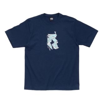 St&uuml;ssy Smooth Sk8 T-Shirt Navy 1905201-NAVY