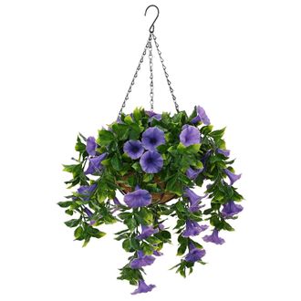 vidaXL Flores Artificiales Morado 66 X 75 X 70 Cm Pe Y Acero Vidaxl