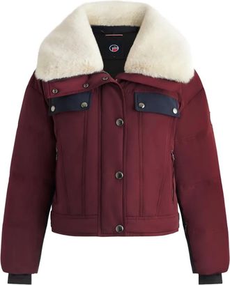 Fusalp Lakki jack met kraag van imitatiebont - Rood