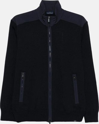 Paul & Shark TECHNICAL WOOL FULL ZIP TYPHOON SWEATER Size: XXL, co