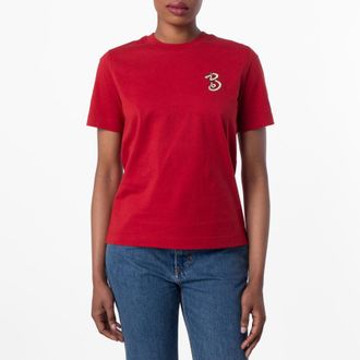 Burberry B Snake Cotton T-Shirt, Size XX-Small