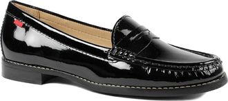 Jones Bootmaker Womens Tabia Leather Penny Loafers - Black - Size UK 6.5