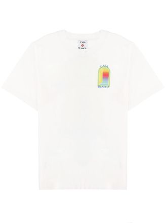 Casablanca White Crew Neck T-Shirt