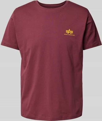 Alpha Industries Alpha Industries T-Shirt mit Label-Print in Bordeaux, Größe L
