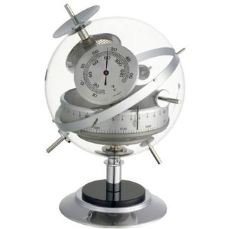 TFA Dostmann Stazione Meteo analogica Sputnik, 20.2047.54, con termometro, igrometro e barometro, Realizzata a Mano, per previsioni Meteo, Made in Germany