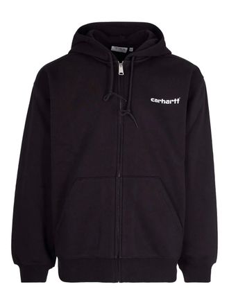 Carhartt Work in Progress logo zip hoodie - Nero