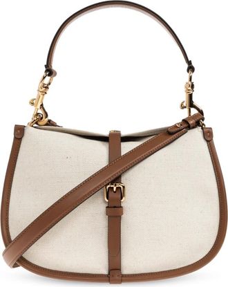 Etro Medium Canvas Pony Bag - Dames - Handtassen - Beige - ONE Size - Katoen - Tassen